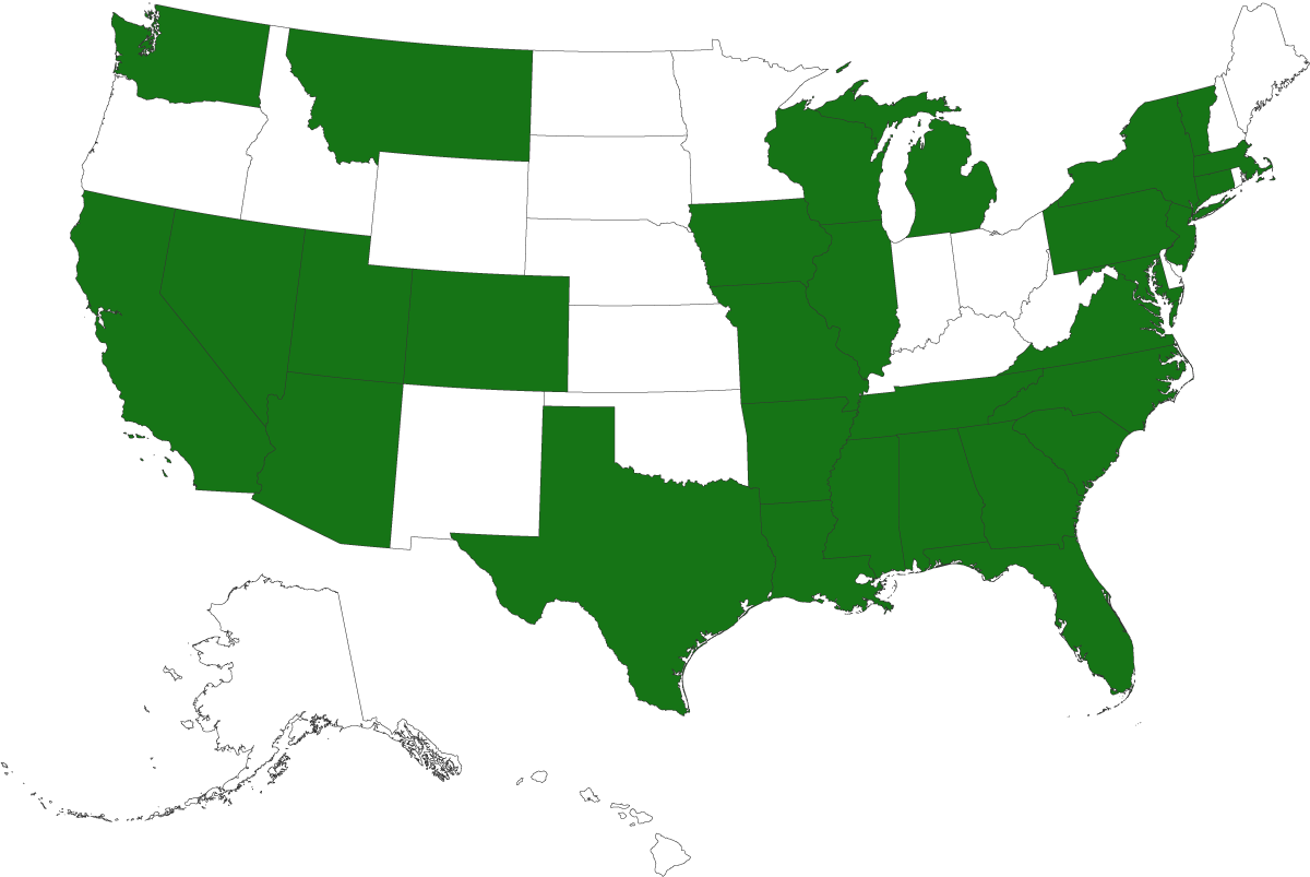 States we're licensed in.